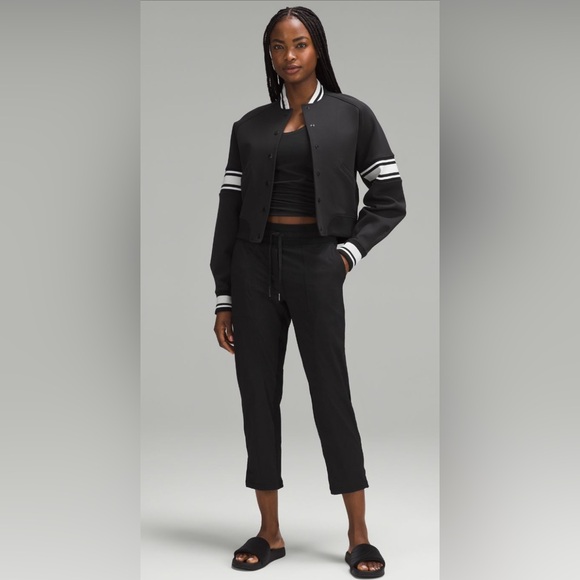 Pants - Lululemon Mid-rise Cropped Women's Olive Drawstring Pants